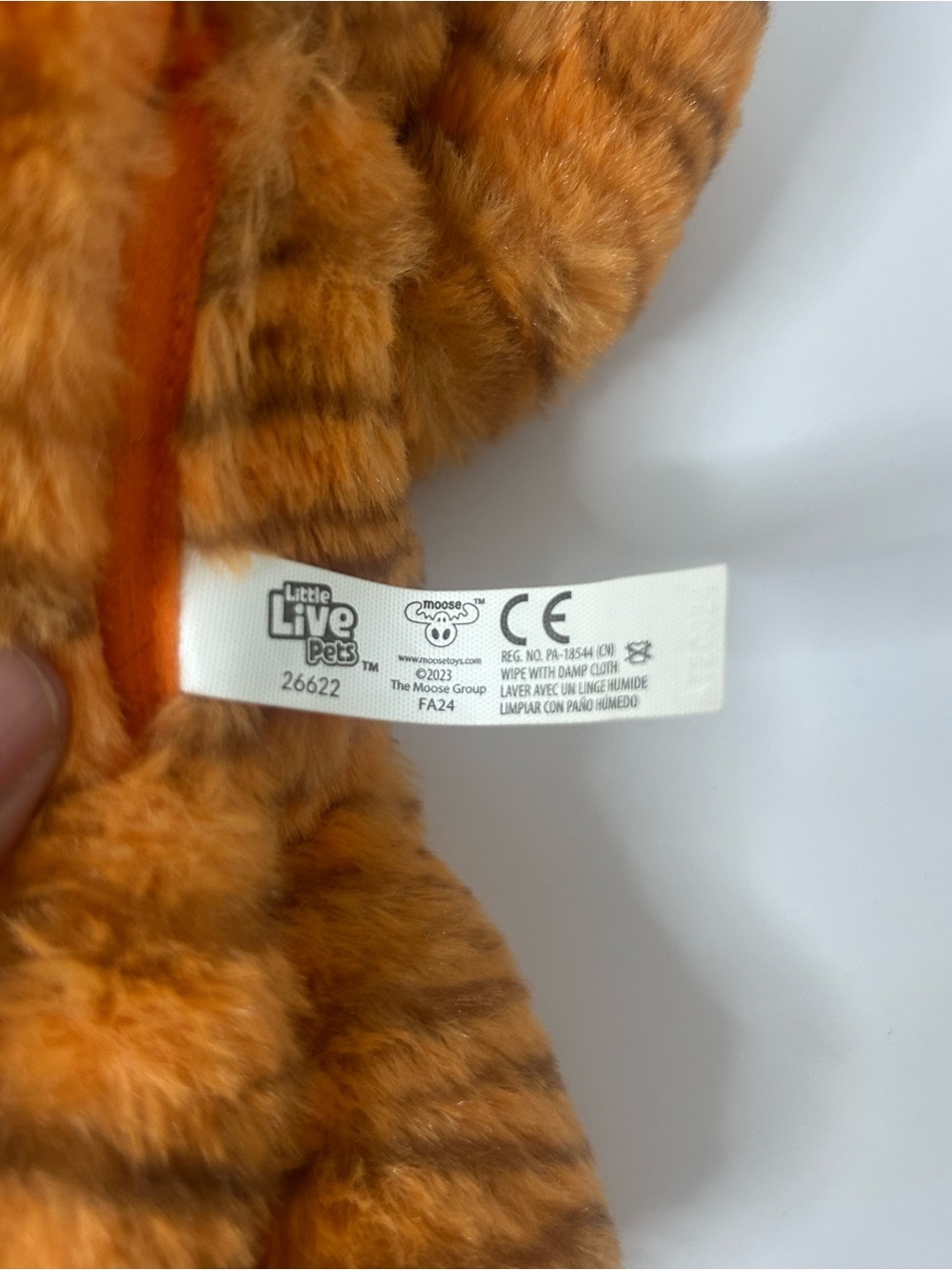 Little Live Pets Cozy Dozys Jungle Series Java the Tiger With Pacifier Works 11" - Picture 5 of 7